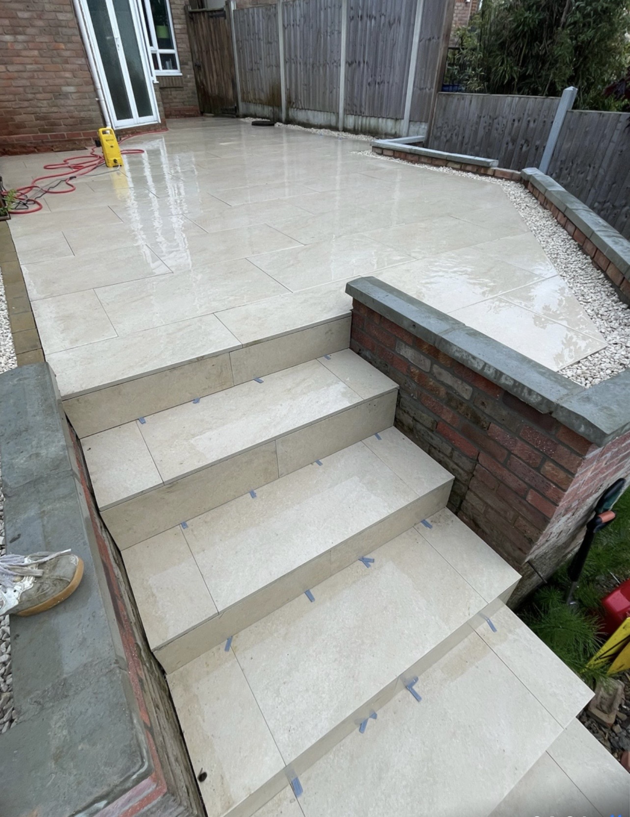 Paved garden in Rayleigh